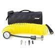 Viair Coil Hose 5 in 1 Deflator/Inflator 25 Ft. Coil Hose 100 psi Inline Gauge Bag