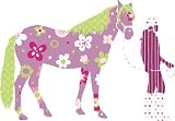 RoomMates RMK1664SLM Horse Crazy Peel & Stick Giant Wall Decals