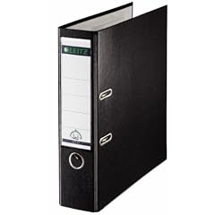 Esselte Leitz 10105095 Qualit�ts-Ordner Plastik 180�, mit Schlitzen, A4, breit, schwarz