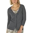 Patrick Robinson Cardigan Sweater with Flower - Granite