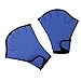 Flammi Webbed Swim Gloves Aquatic Fitness Water Resistance Training (Blue, Large)