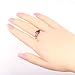 YAZILIND Bridal Wedding Cubic Zirconia Silver Plated Engagement Band Ring for Women Gift
