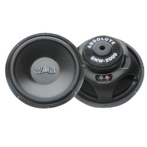 Absolute USA SN2000 15-Inch Component Sub Woofer 2000-Watts Peak Maximum