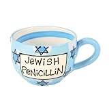 Our Name Is Mud by Lorrie Veasey Jewish Penicillin Blue Mug, 4-1/2-Inch