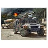 Hummer HMMWW M996 TOW Missile Carrier & M997 Maxi Ambulance Vehicles (2 Kits) 1-72 Revell Germany
