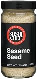 Sushi Chef Sesame Seed (White), 3.75-Ounce Glass Jars (Pack of 6)