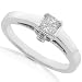 0.3 ctw 14k White Gold Princess Cut Diamond Engagement Ring (HI/I1)