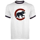 Chicago Cubs 'Crawling Bear' Ringer Shirt by Majestic