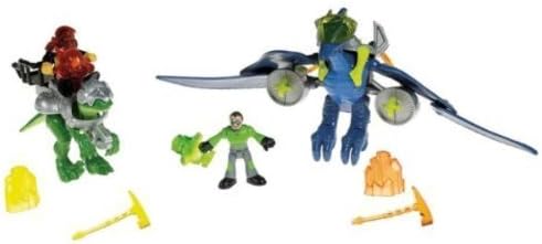 Fisher Price Imaginext Dino Gift Set Exclusive Pterodactyl, Raptor and Bonus DVD by Imaginext
