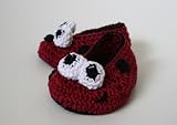 Crochet pattern ladybug baby booties (64)