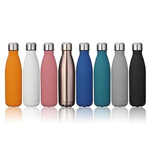 KINGSO 17oz Double Wall Vacuum Insulated Stainless Steel Water Bottle Perfect for Outdoor Sports Camping Hiking Cycling Lake Blue