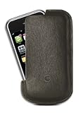Macally Leather Slip-in Sleeve Case for iPhone 1G (Black)