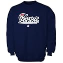 Reebok New England Patriots Navy Blue Team Marks Crew Sweatshirt
