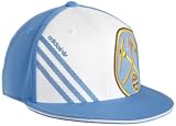 NBA Men's Denver Nuggets Flat Brim Flex Hat - Tx53Z, Small/Medium , Team Color , White & Light Blue