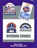 1993 New York Mets vs Colorado Rockies Unsigned Opening Series Program