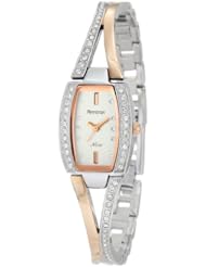 Armitron Womens 75/3856SVTR Swarovski Crystal Accented Rosegold-Tone Bangle Watch