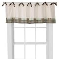 My Baby Sam Mad About Plaid in Blue Curtain Valence