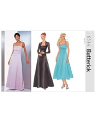 BUTTERICK PATTERN 6534 MISSES PETITE DRESS AND SHRUG SIZE 6-10