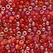 Czech Seed Beads 6/0 ''Devil's Food'' Red Mix (1 Ounce)