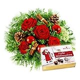Eigenschaften Blume 2000 new media ag  / Blumenstrauß Frohes Fest mit Weihnachtspralinen