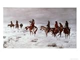 Lost in a Snow Storm - We Are Friends, 1888 Art Giclee Poster Print by Charles Marion Russell, 24x18