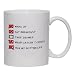 HUG MY ROTTWEILER CHECKLIST Mug for Coffee / Hot Beverage (choice of sizes and colors)