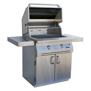 Solaire 30-Inch Infrared Natural Gas Cart Grill, Stainless Steel by 