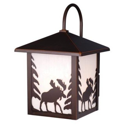 Yellowstone - 1 Light Medium Rustic Outdoor Lighting Wall Lamp Fixture Moose - Bronze - B2553