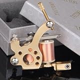 Heavy Duty Handmade 24K Gold-plated Tattoo Tattooing Supply Machine Equipment Device Dacility Kit Set Gun with Tips - Briseis
