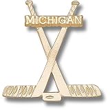 University of Michigan Hockey Sticks Pendant (14kt)