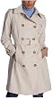London Fog 38" Faux Silk Double Breasted Trench Coat