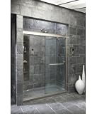 Kohler K-702217-L-NX Fluence 3/8-Inch Thick Glass Bypass Shower Door, Brushed Nickel