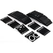 100 Black Sterling Silver Hanging Earring Cards 2"