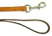 (Rosewood) Plain Sewn Leather Dog Lead 40 x 5/8 (Tan)