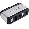 USB Highspeed 7 Port Hub w/ AC Adapter (Silver)