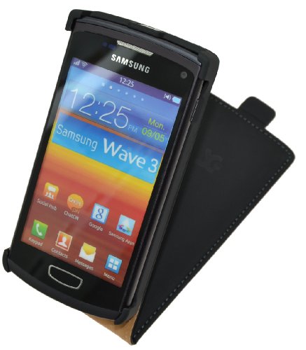 Suncase Flip-Style Tasche f&uuml;r Samsung S8600 Wave 3 schwarz Preisvergleich