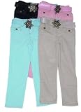 Little Girls' Corduroy Pants with Fashion Belt