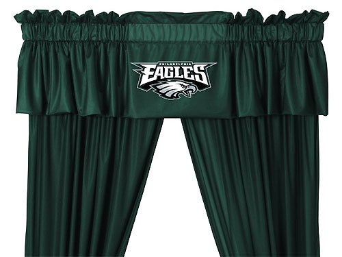 NFL Philadelphia Eagles - 5pc Jersey Drapes-Curtains and Valance Set