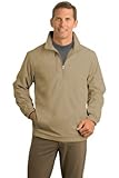 Port Authority 1/2-Zip Wind Jacket, Khaki, M