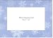 Holiday Photo Greeting Cards - Snowflakes - for 4-in x 6-in Photos - Set of 8