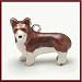 MiniPets Sterling Silver Enameled Pembroke Welsh Corgi Dog Charm