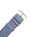 Wrist And Style Perlon Watch Strap (18mm, Charcoal)