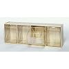 Quantum QTB304 Clear 6-5/8-Inch by 23-5/8-Inch by 8-1/8-Inch Tip Out Bin System, Ivory