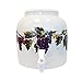 2.5 Gallon Porcelain Grape Water Crock with Lid - Beautiful Design