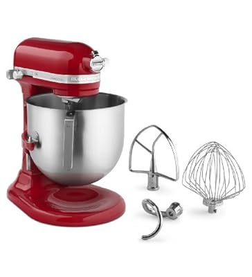 Kitchenaid Commercial 8-qt Bowl Lift NSF Stand Mixer Ksm8990er 1.3-hp Motor Red