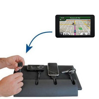 Gomadic Universal Charging Station for the Garmin Nuvi 3750 and many other mobile devices - uses Gomadic TipExchange Technology - 4 tips included