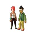 Alternate Universe Fry + Leela Figures - SDCC 2009 Exclusive - Futurama - Toy...