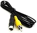 S-Video 4-pin Male to RCA Male Composite Video Cable