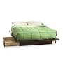 South Shore Step One Collection Full / Queen 54/60-Inch Storage Platform Bed, Chocolate