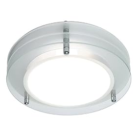 Astro 0203 E27 Strata Round Ceiling Light excluding 1 x 60 Watt 230 V Bulb, Frosted